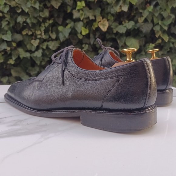 Belvedere Florence Ostrich Leather Square Toe Dress Shoes Men\'s Size 12 M main image 8